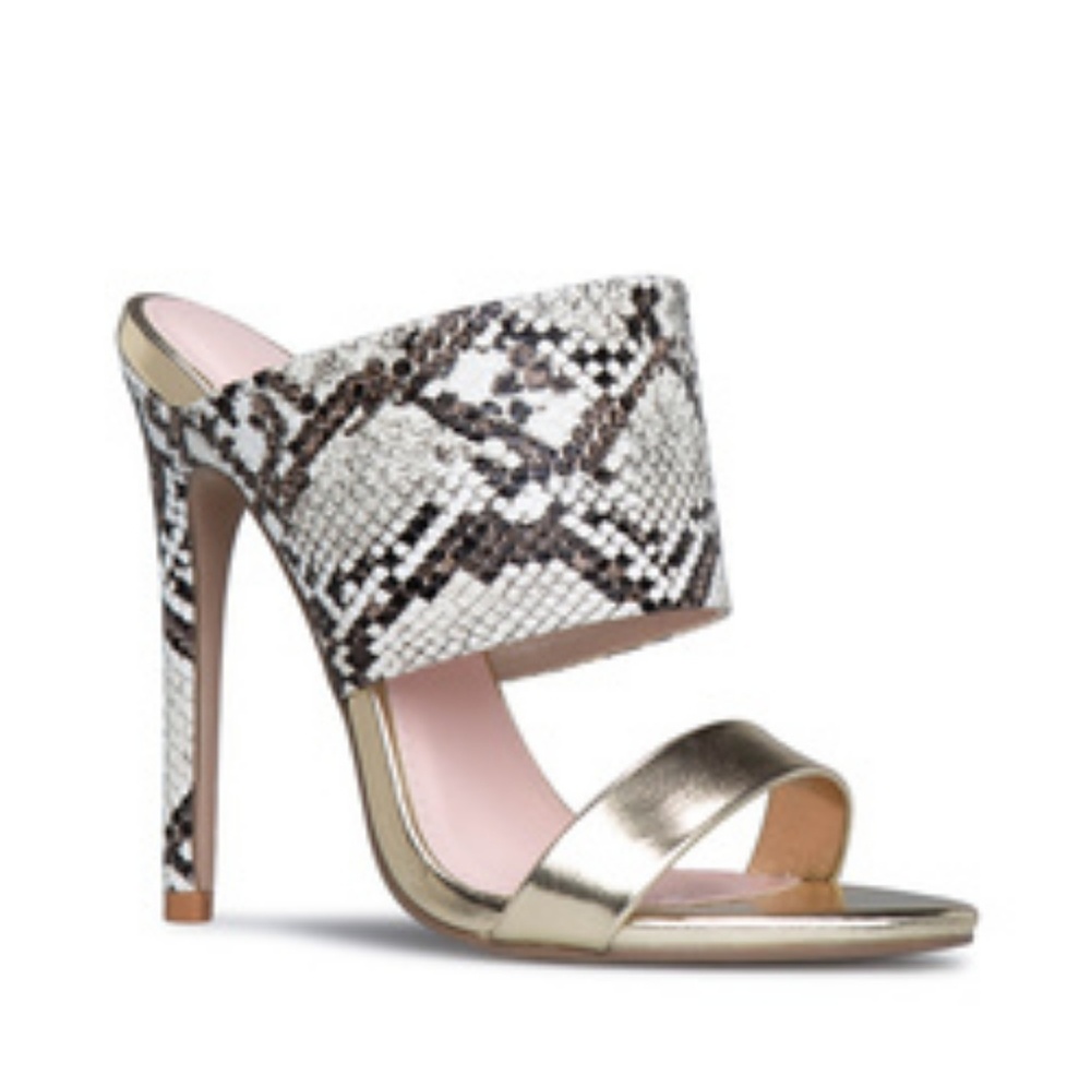 Erika Jayne Dollas Double Strap Mule Stilleto sz 8